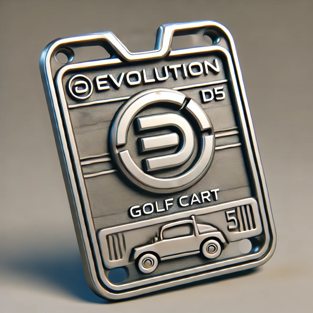 evolution d5 golf cart emblem replacement stl